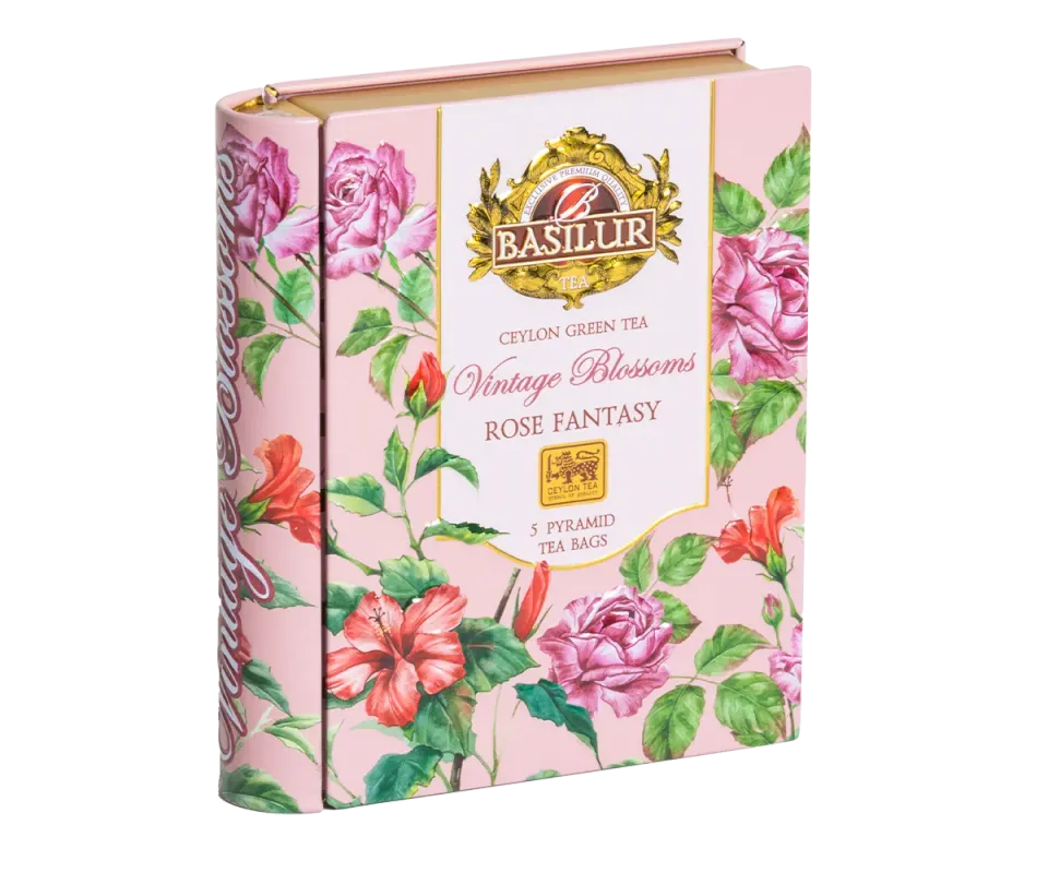Basilur Vintage Blossoms Rose Fantasy te 5 breve rose