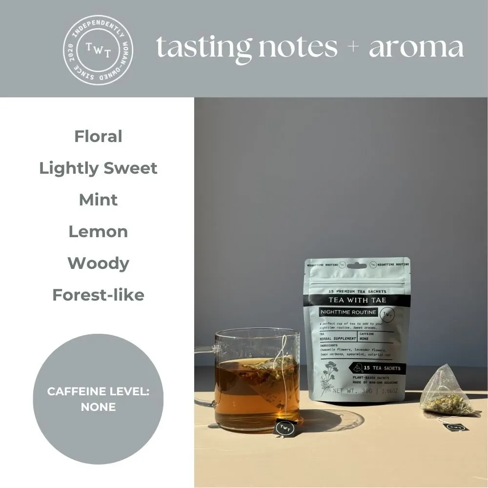 Tea with Tae Nighttime Routine tebreve 30 stk koffeinfri