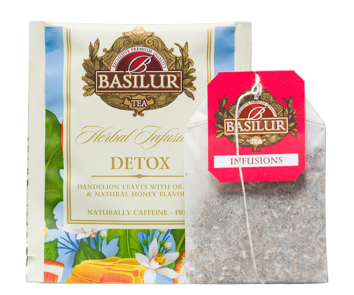 Basilur Herbal Infusions Detox urtete 20 breve med mynte