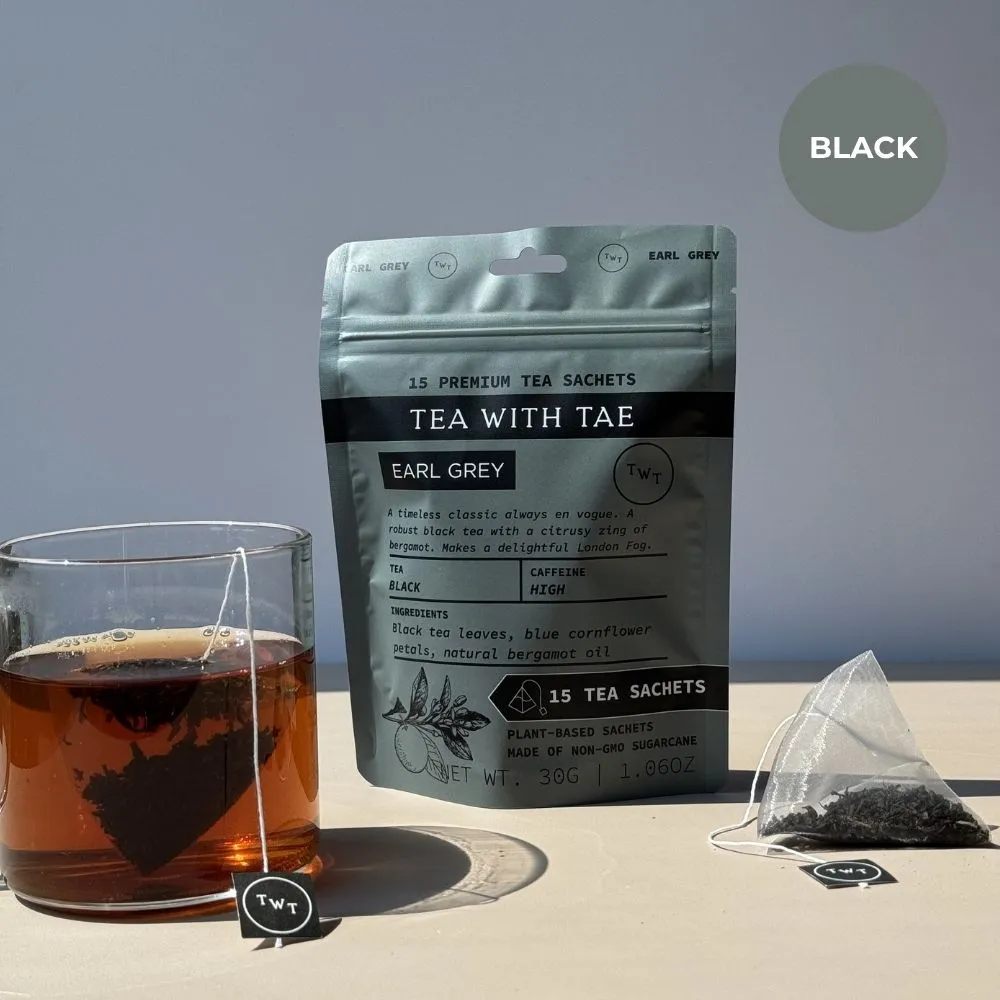 Tea with Tae Earl Grey brev-te sort te 30 breve