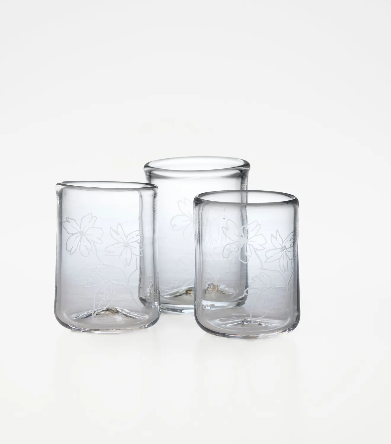 Tyst Te Mirabelle glas cold brew mundblæst
