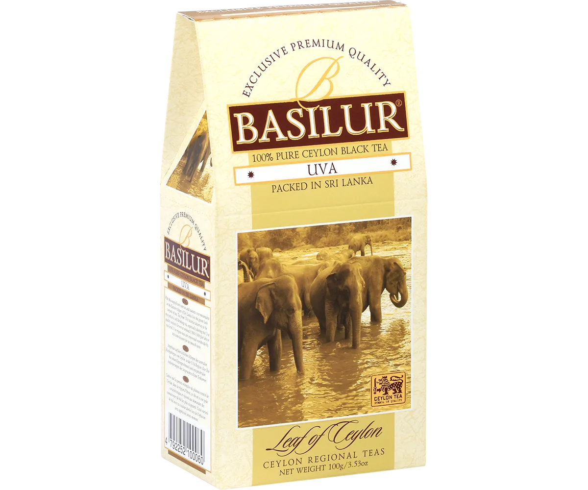Basilur Leaf of Ceylon Uva sort te 100g refill