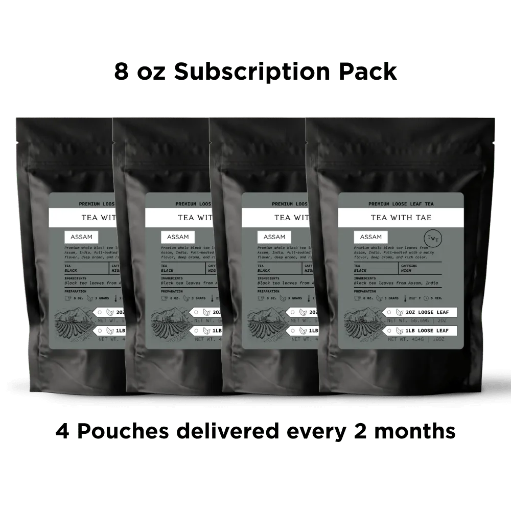 Tea with Tae Assam løs te 2 oz kraftig malt