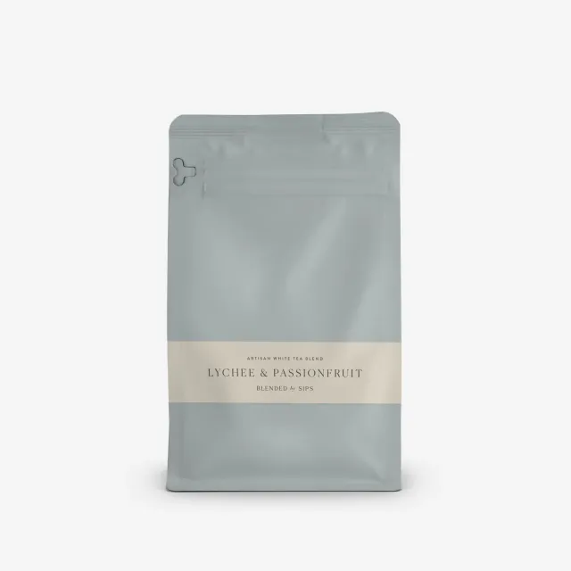 By SIPS Lychee & Passionfruit hvid te litchi-passion