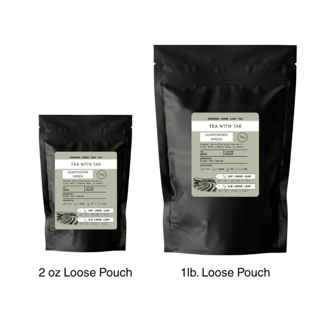 Tea with Tae Gunpowder Green løs te 57g kraftig