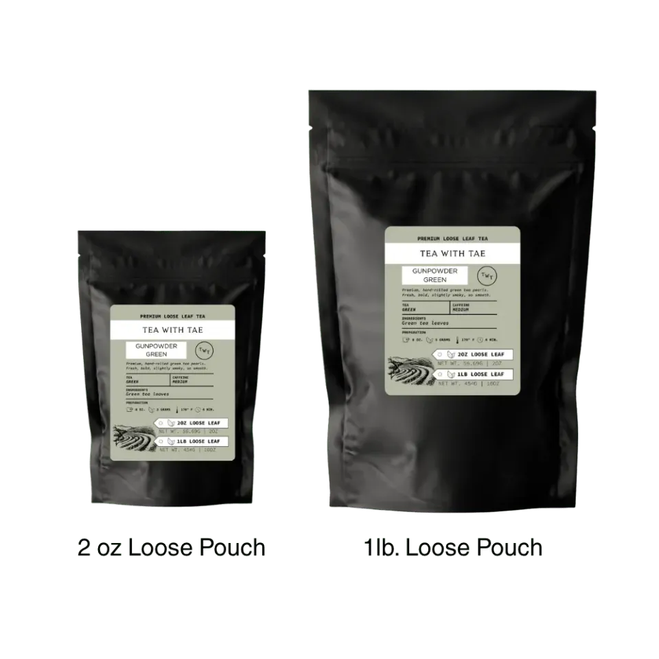 Tea with Tae Gunpowder Green løs te 57g kraftig