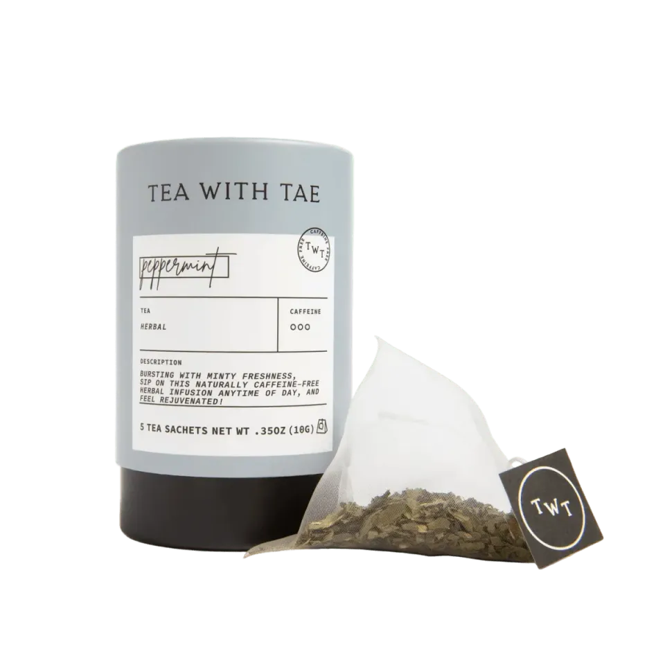 Tea with Tae Peppermint myntete tube 5 breve frisk