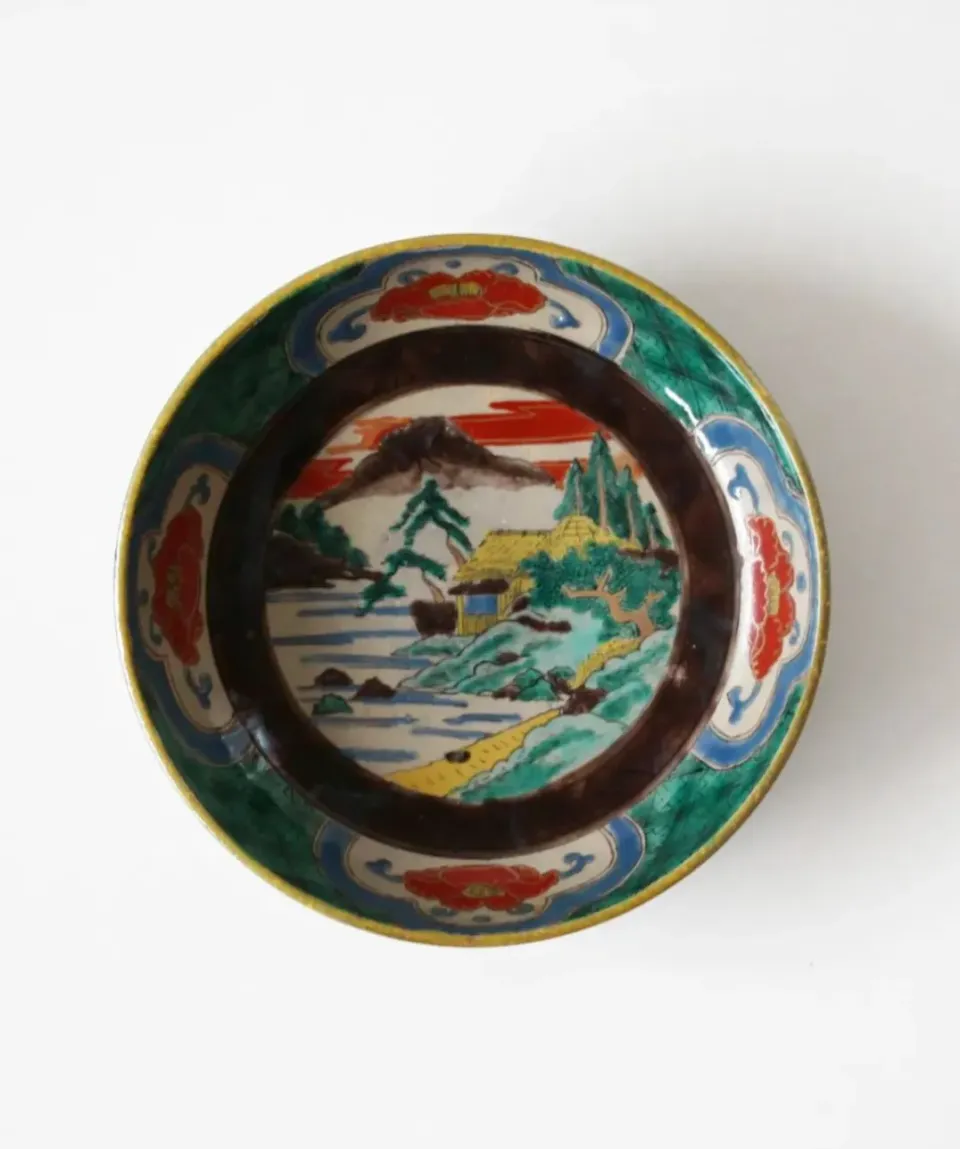 Tyst Te Kutani Deep Plate tallerken dyb vintage