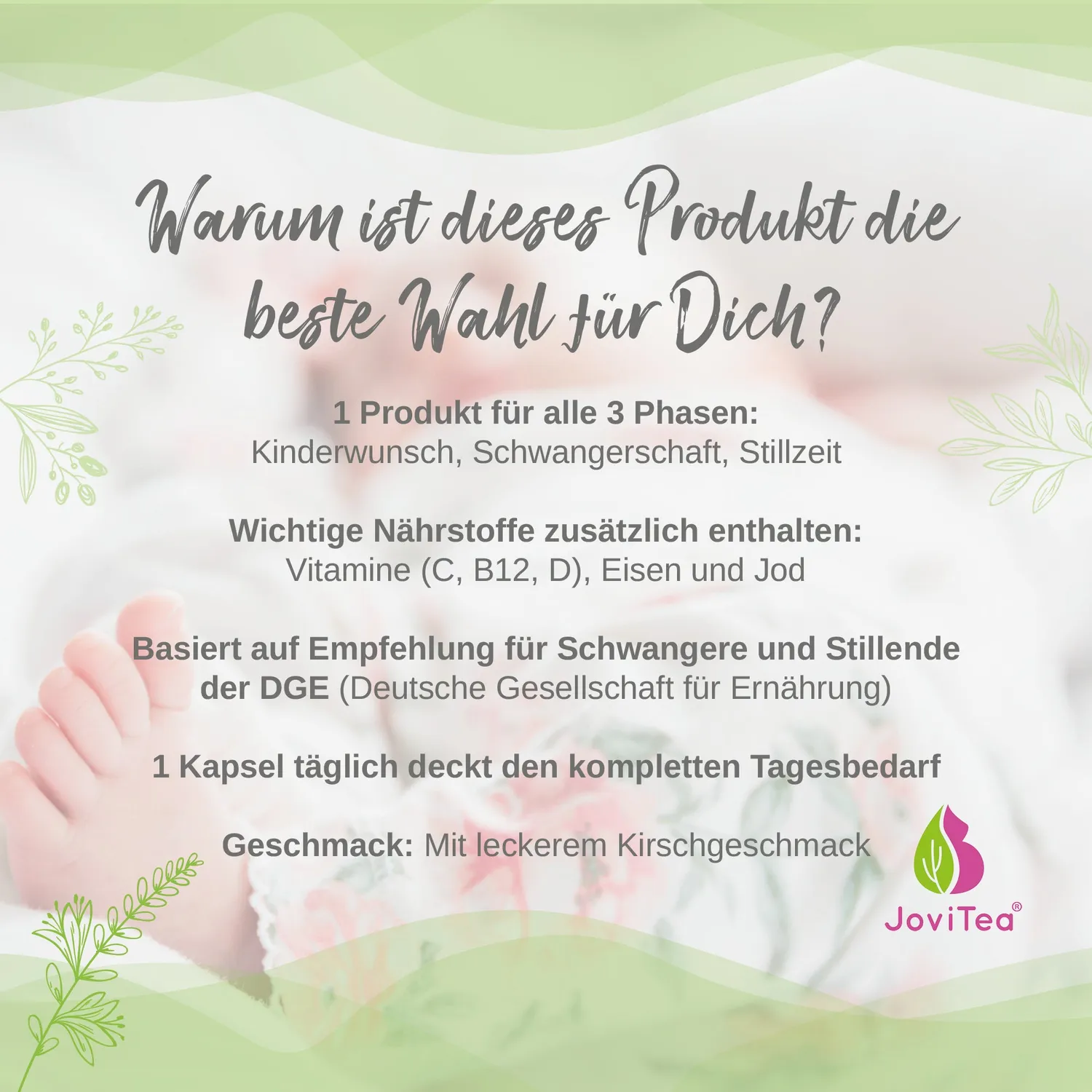 JoviTea Starterpaket babytraum te + folsyre startsæt