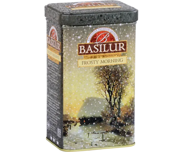 Basilur Frosty Morning sort te 85g dåse Ceylon