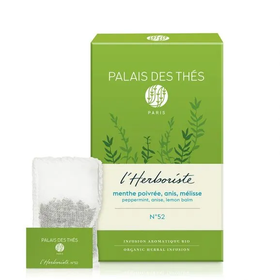 Palais des Thés L'Herboriste N°52 urtete 100 g pebermynte