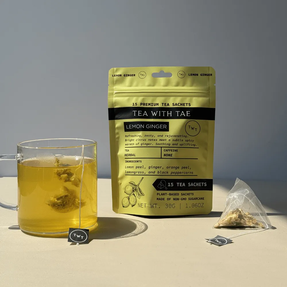 Tea with Tae Lemon Ginger te 15 breve urte