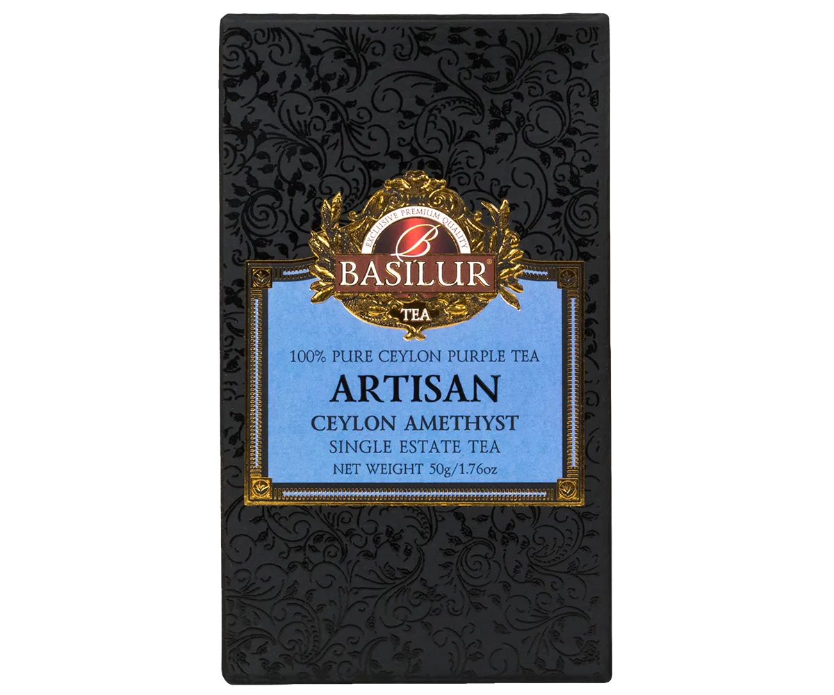 Basilur Artisan Amethyst purple løs te 50g lilla