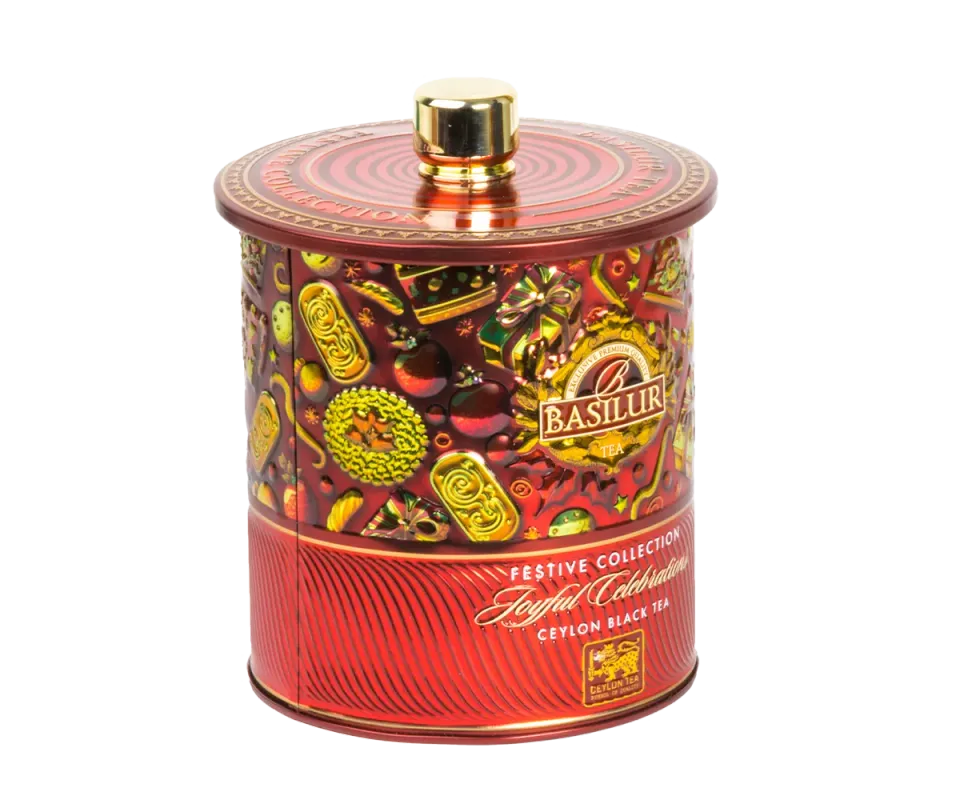 Basilur Festival Joyful Celebration sort te 75g appelsin