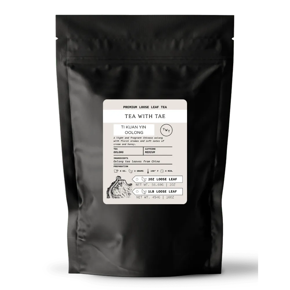 Tea with Tae Ti Kuan Yin oolong løs te 57g mild