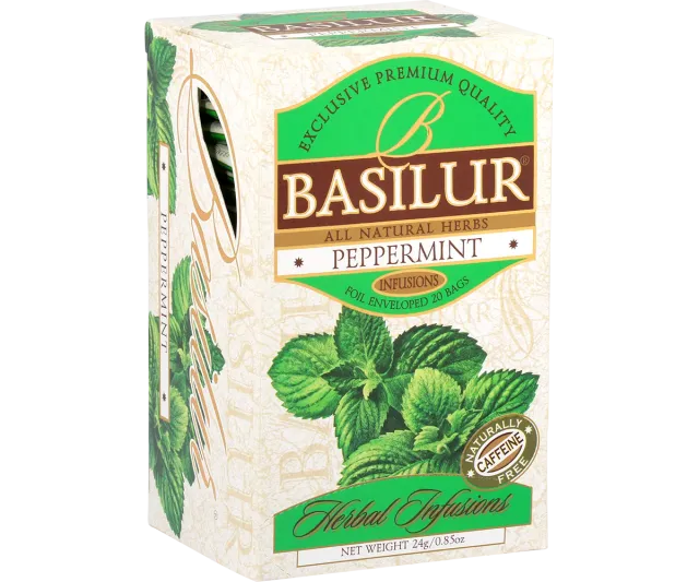 Basilur Herbal Infusions Peppermint urtete 20 breve koffeinfri