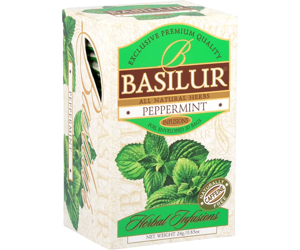Basilur Herbal Infusions Peppermint urtete 20 breve koffeinfri