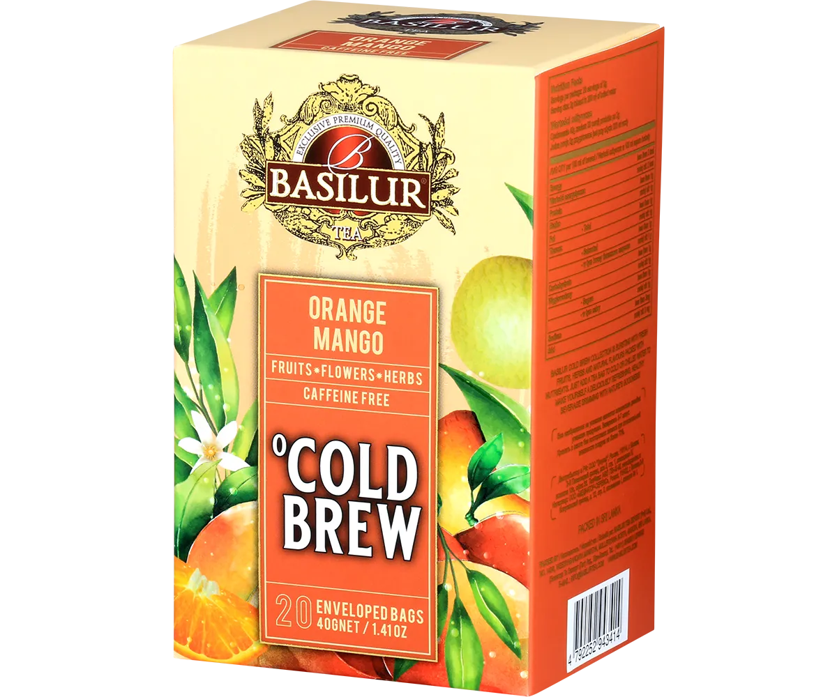 Basilur Cold Brew Orange Mango iste 20 breve appelsin mango