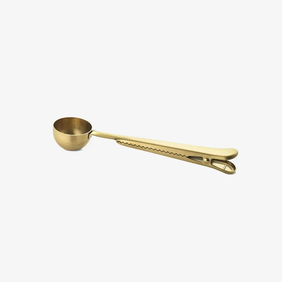 By SIPS Gold Clipspoon te-måleske guld
