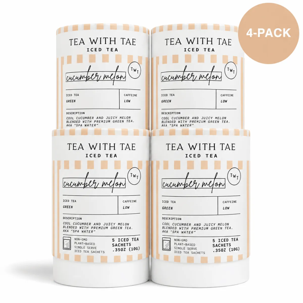 Tea with Tae Cucumber Melon is-te 5 breve grøn