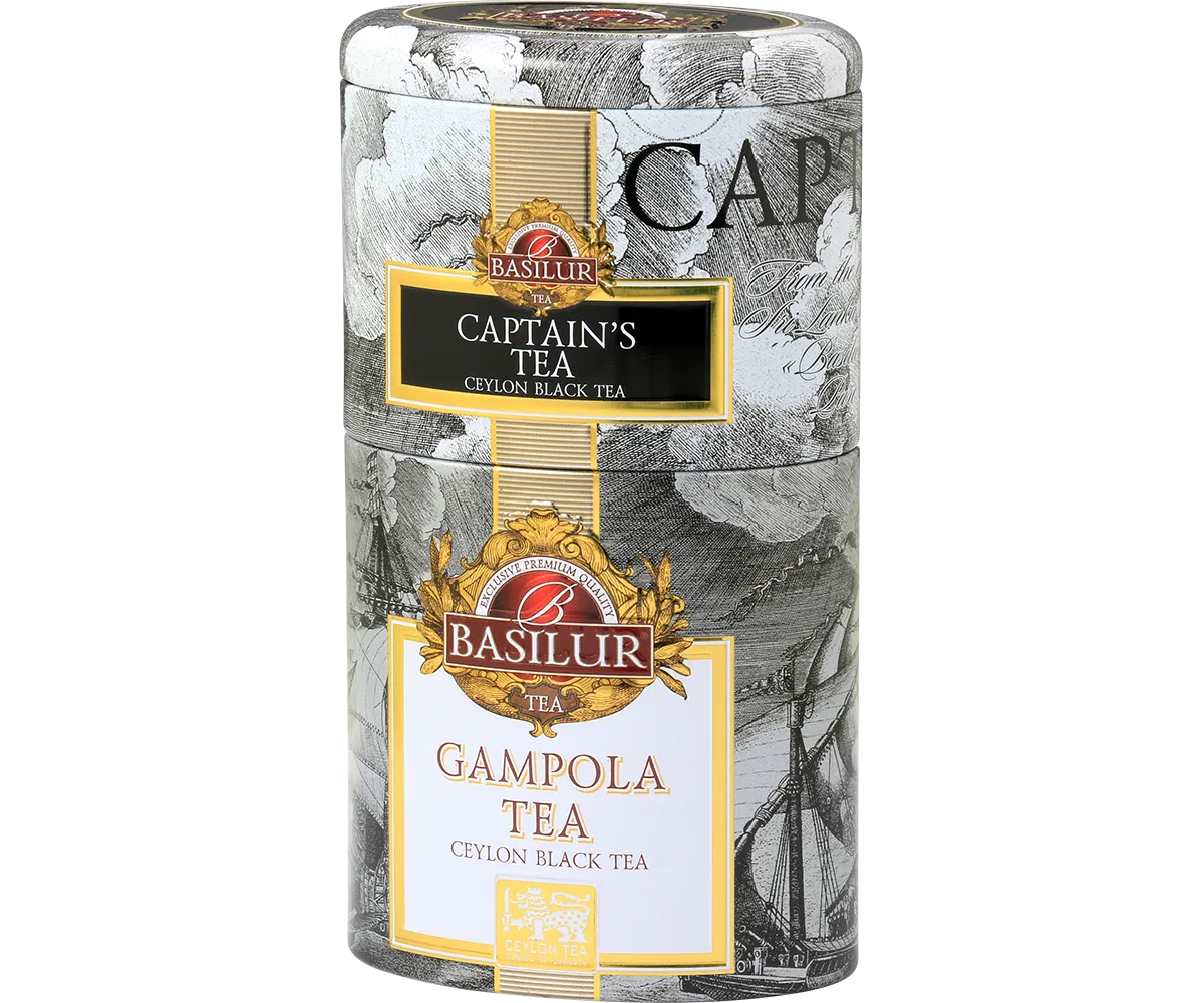 Basilur Two Layer Caddy Captain’s Gampola løs te bergamotte