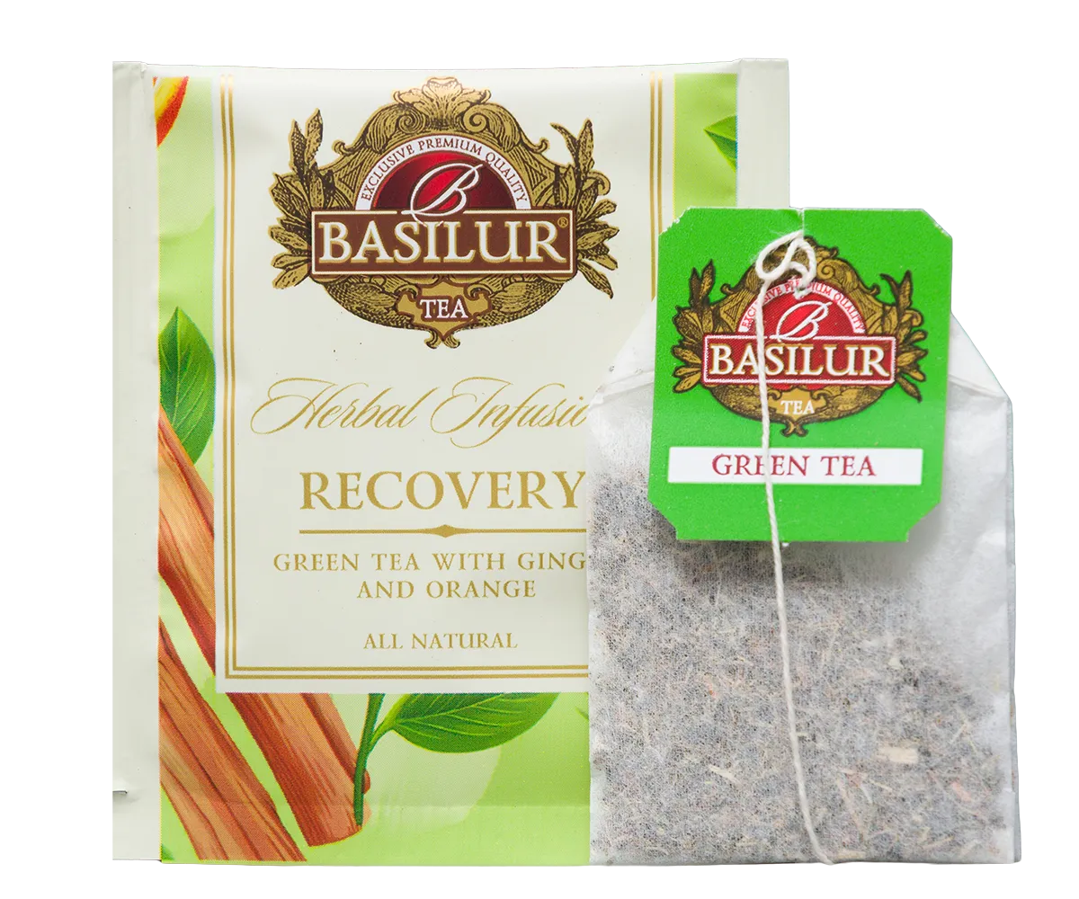 Basilur Herbal Infusions Recovery grøn te 20 breve mynte