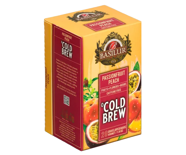 Basilur Cold Brew Passionfruit Peach iste 20 breve koffeinfri