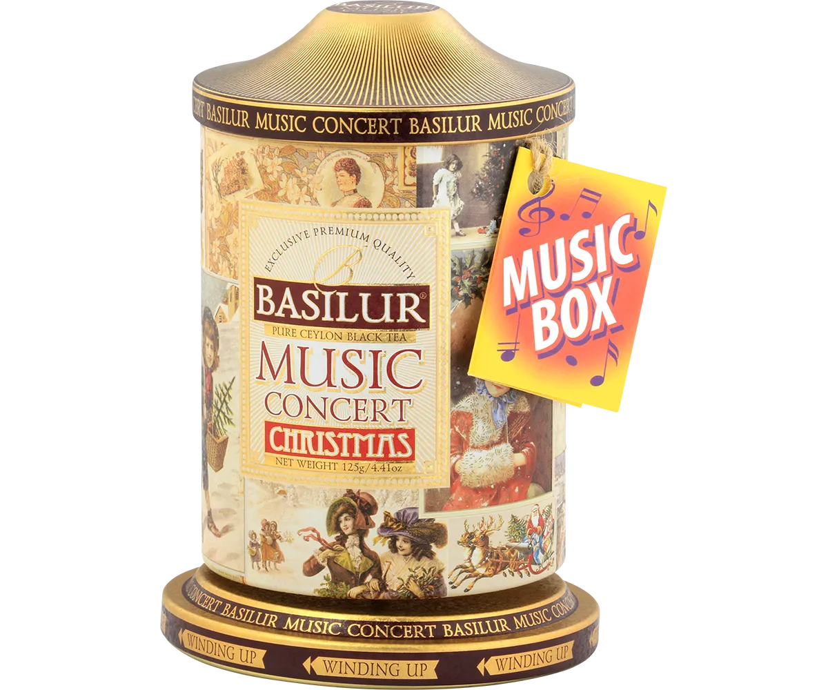 Basilur Music Concert Christmas sort te 100g julet
