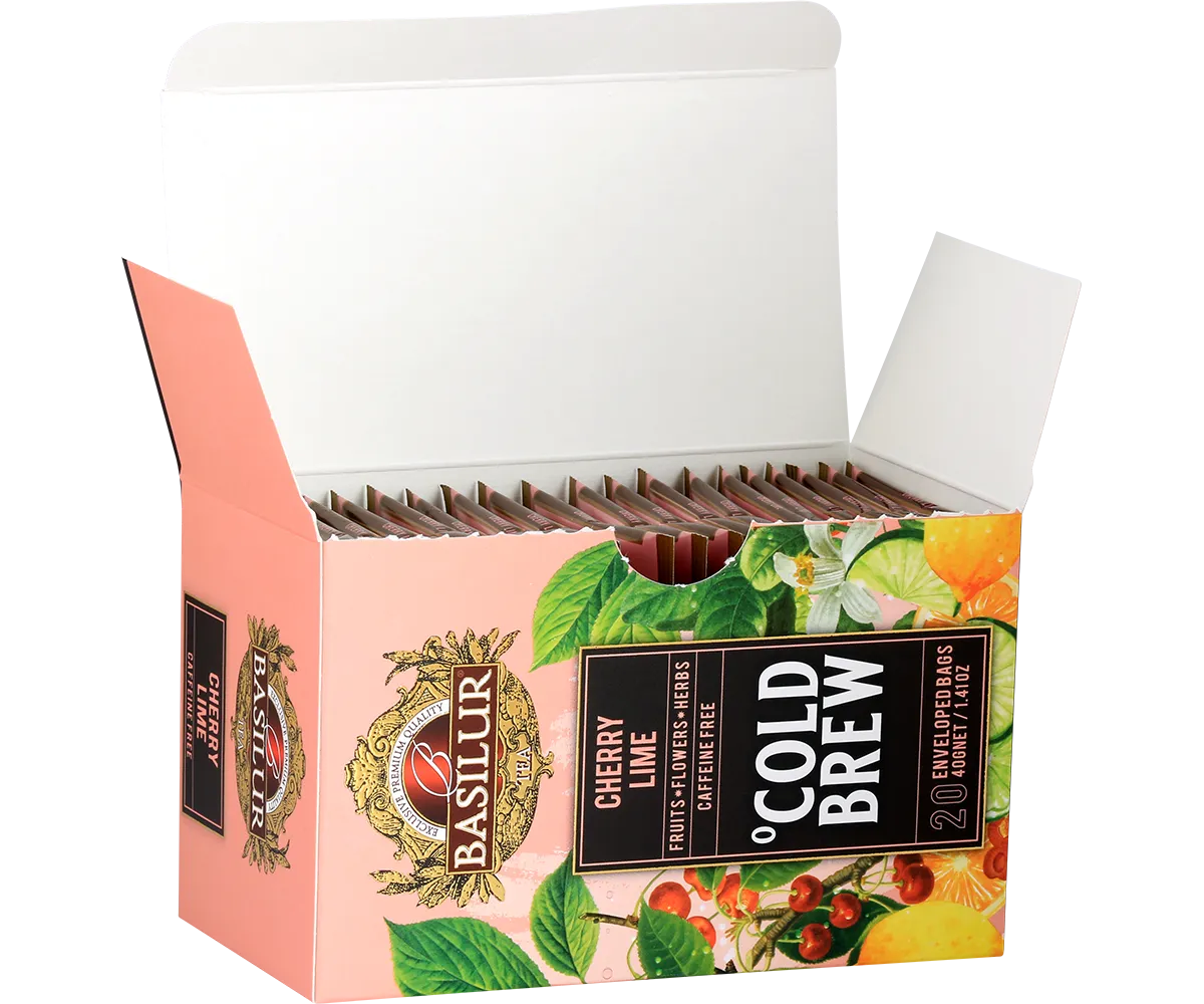 Basilur Cold Brew Cherry Lime iste 20 breve kirsebær