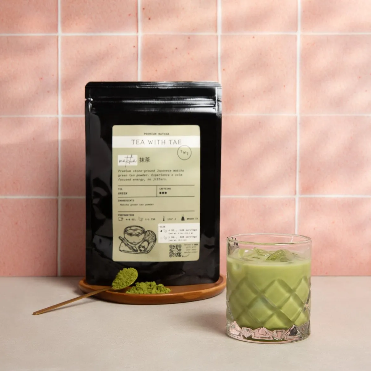 Tea with Tae Japanese Matcha matchapulver 113 g stenmalet