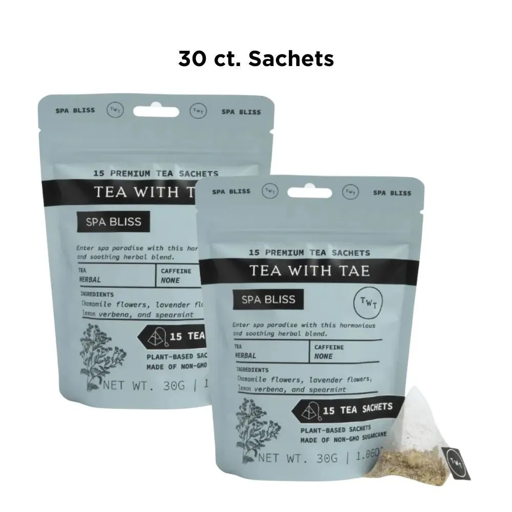Tea with Tae Spa Bliss urtete 30 breve koffeinfri