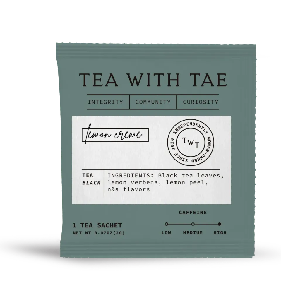 Tea with Tae Lemon Creme te 50 breve citron
