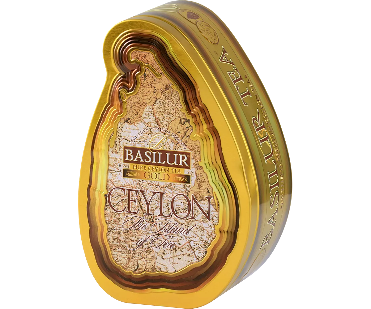 Basilur Island of Tea Gold sort løs te 100g mild