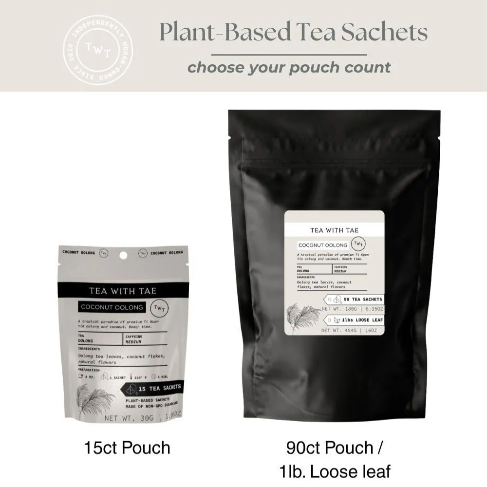 Tea with Tae Coconut Oolong te 30 breve mild koffein