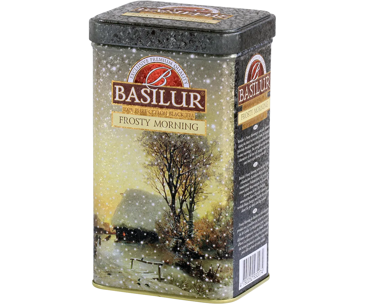 Basilur Frosty Morning sort te 85g dåse Ceylon