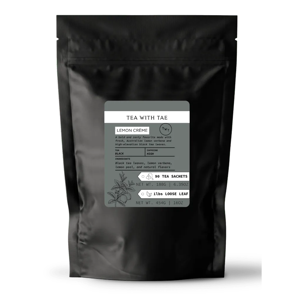 Tea with Tae Lemon Crème sort te 30 breve citron