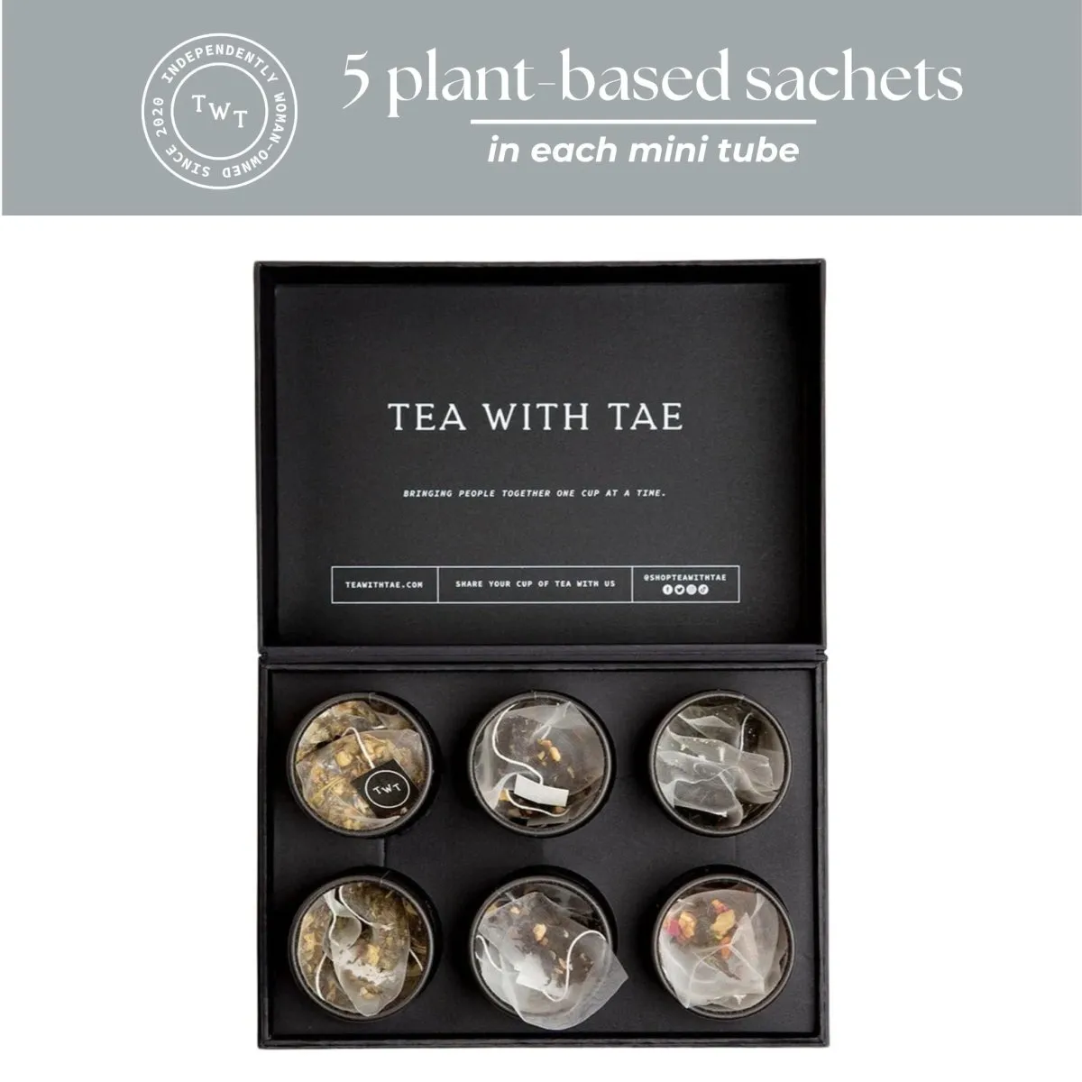 Tea with Tae Bento Box koffeinfri te 6-pak urtete gave