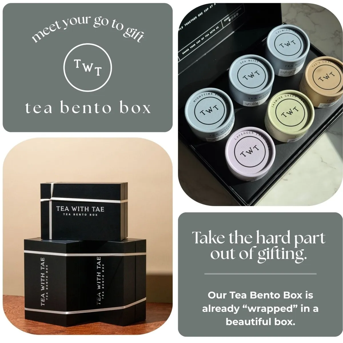 Tea with Tae Bestsellers Bento Box te 6-pak sort te gave