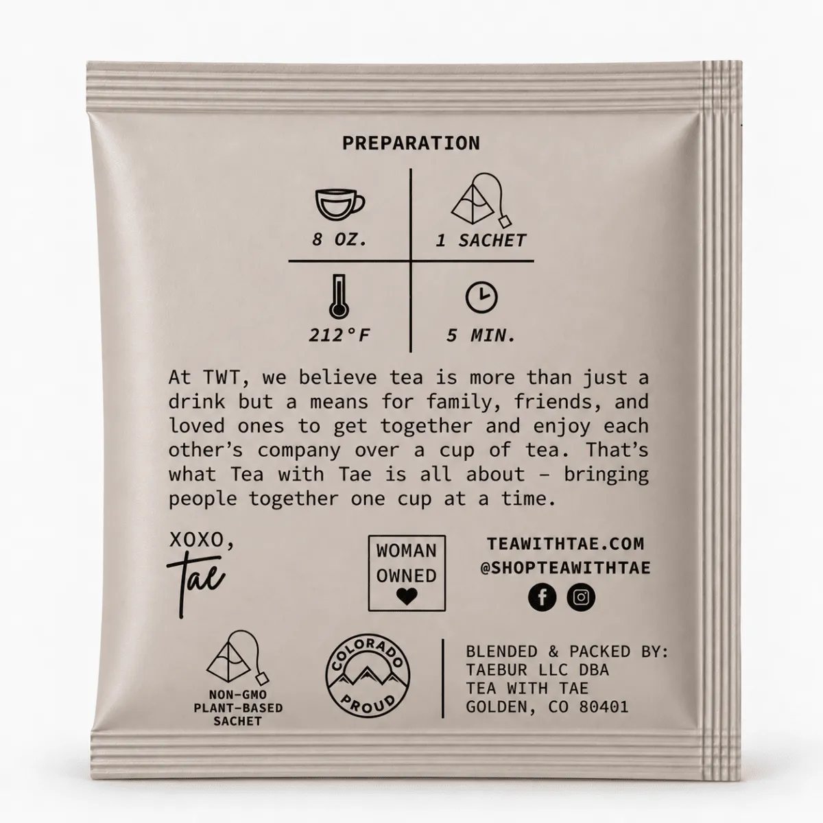 Tea with Tae Winter Bliss tebreve 50 stk kokos