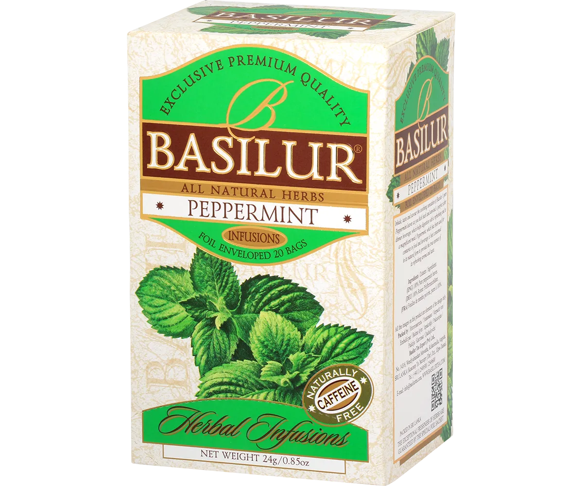 Basilur Herbal Infusions Peppermint urtete 20 breve koffeinfri