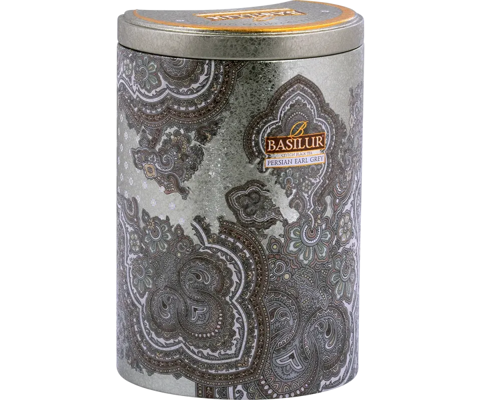 Basilur Persian Earl Grey Tin Caddy sort te 100g citrus