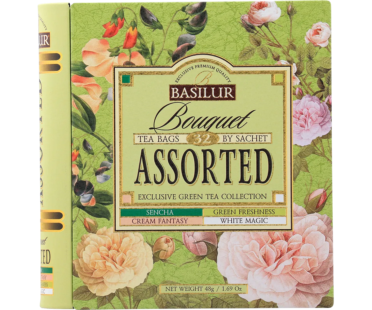 Basilur Bouquet Exclusive grøn te 32 breve 4 smage
