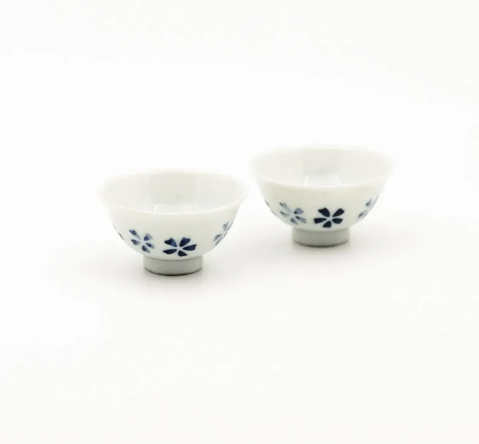 Tyst Te Sakura Gyokuro tekop vintage 2 stk blå