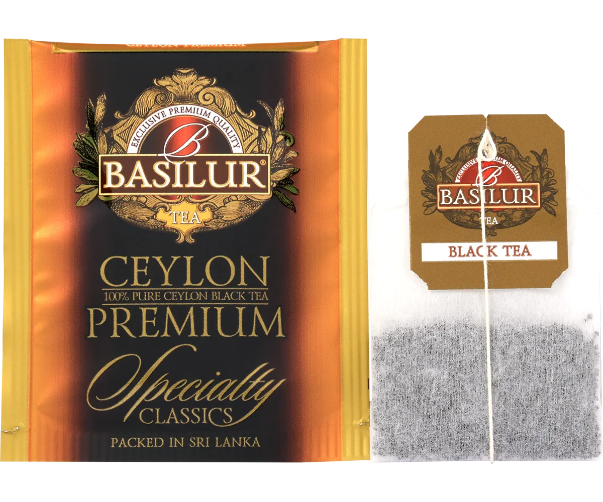 Basilur Specialty Ceylon Premium sort te 25 breve frisk