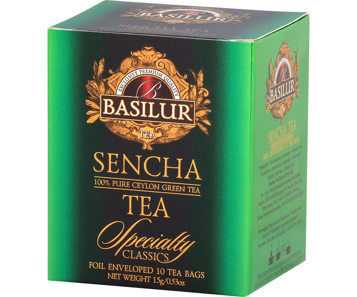 Basilur Specialty Classics Sencha grøn te 10 breve mild
