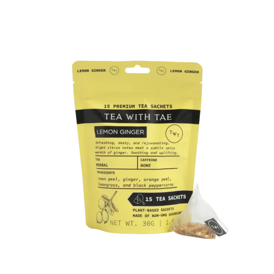 Tea with Tae Lemon Ginger te 15 breve urte