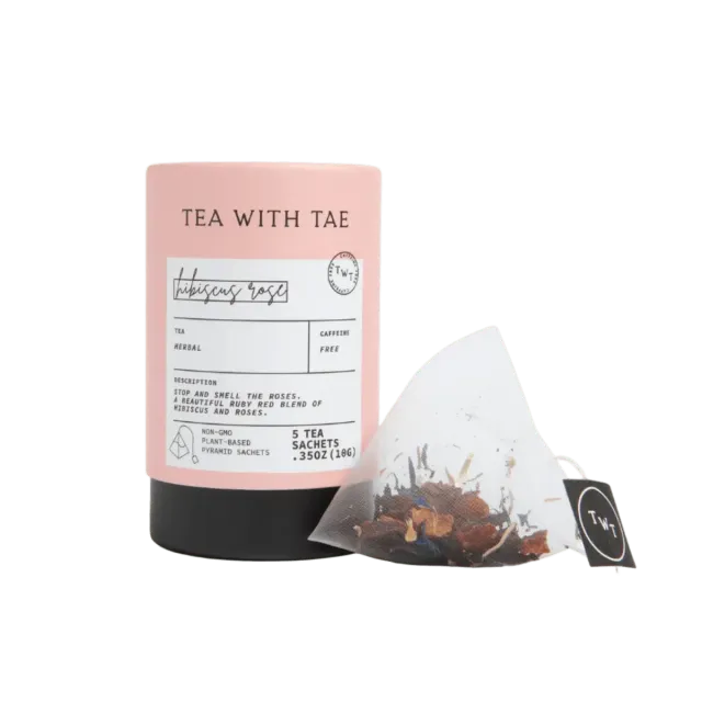 Tea with Tae Hibiscus Rose urtete 5 breve blomstret