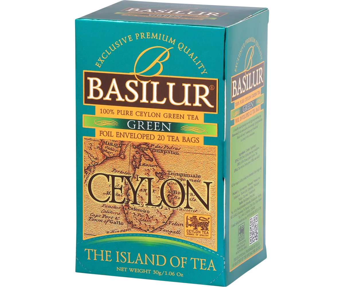 Basilur Green grøn te breve 25 stk ren