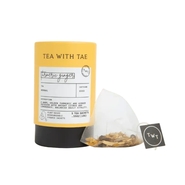 Tea with Tae Turmeric Ginger Mini Tube urtete 5 breve