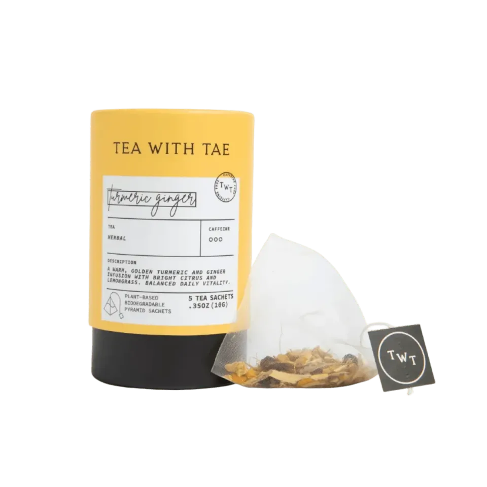 Tea with Tae Turmeric Ginger Mini Tube urtete 5 breve